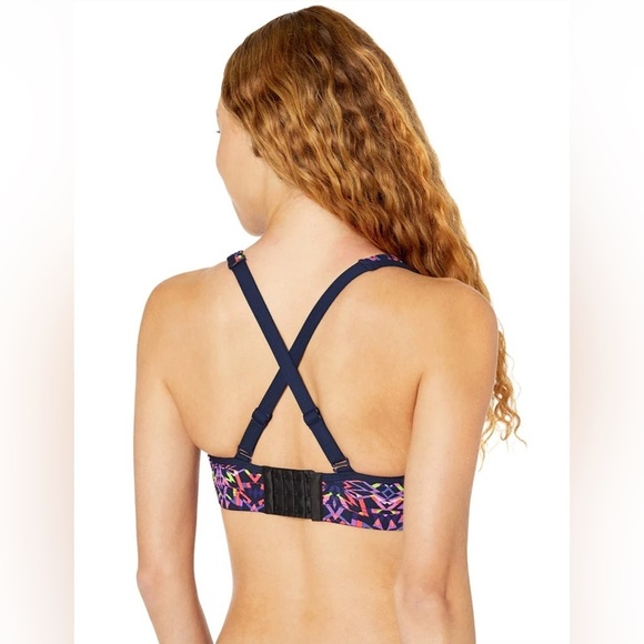 TYR Purple and Pink Patterned Bikini Top - Picture 6 of 12